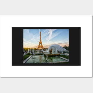 Golden Hour on the Trocadéro Posters and Art